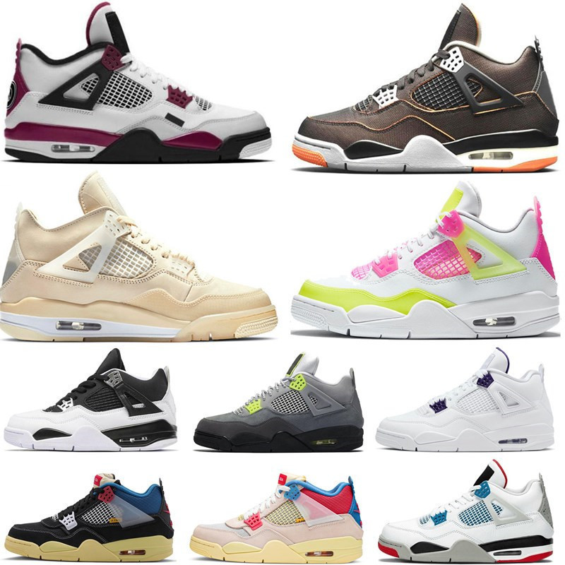 Basketball Shoes 4 4s University Blue Union Analyzes Sail Black Cat Lemon Venom Sneakers Trainers Sports