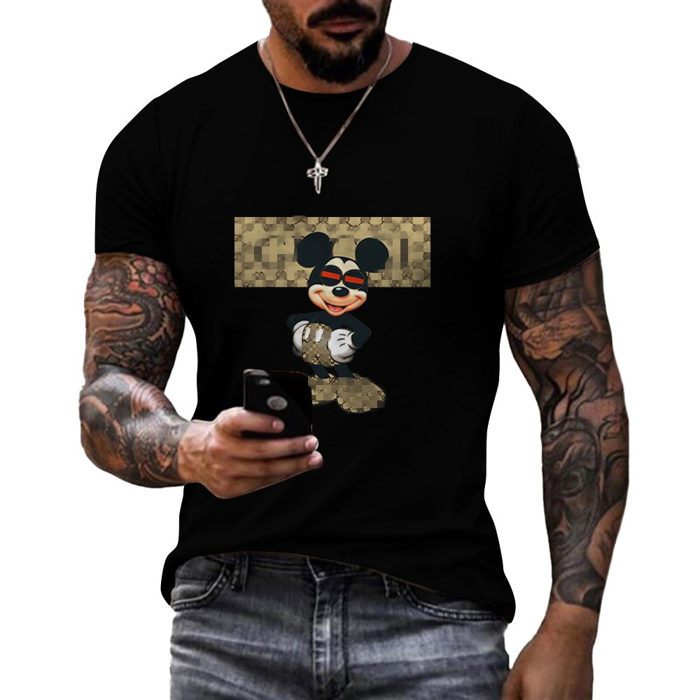 Luxury 3D Cartoon Print Mouse Man T-shirt Brand Men Short T-shirt High Quality T-shirt Women Short Sleeve Casual Streetwear Tops, Red
Luxury 3D Cartoon Print Mouse Man T-shirt Brand Men Short T-shirt High Quality T-shirt Women Short Sleeve Casual Streetwear Tops, Red