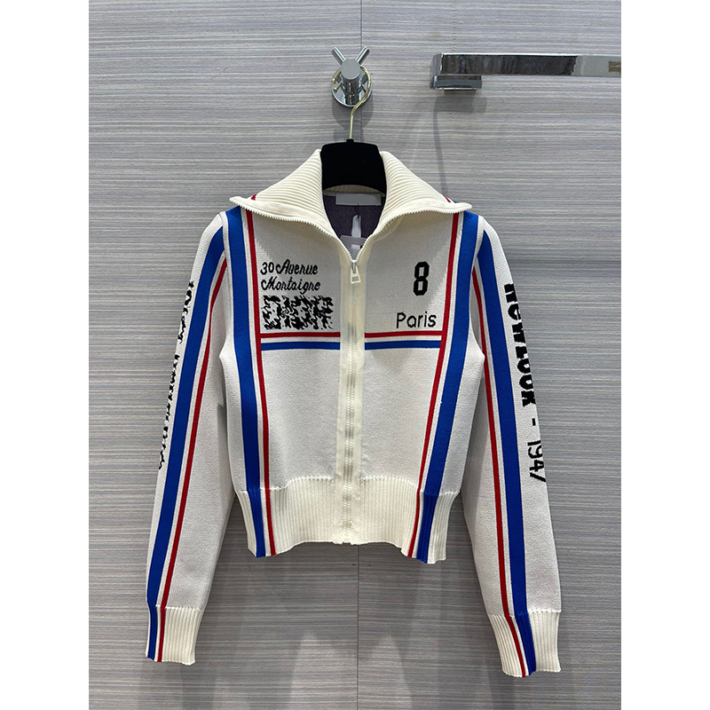 Fashion Women's Sweaters Turn Down Neck Letter Knitted Cardigans Women Zipper Lady Elegant Loose Knitwear 2022, White
Fashion Women's Sweaters Turn Down Neck Letter Knitted Cardigans Women Zipper Lady Elegant Loose Knitwear 2022, White
