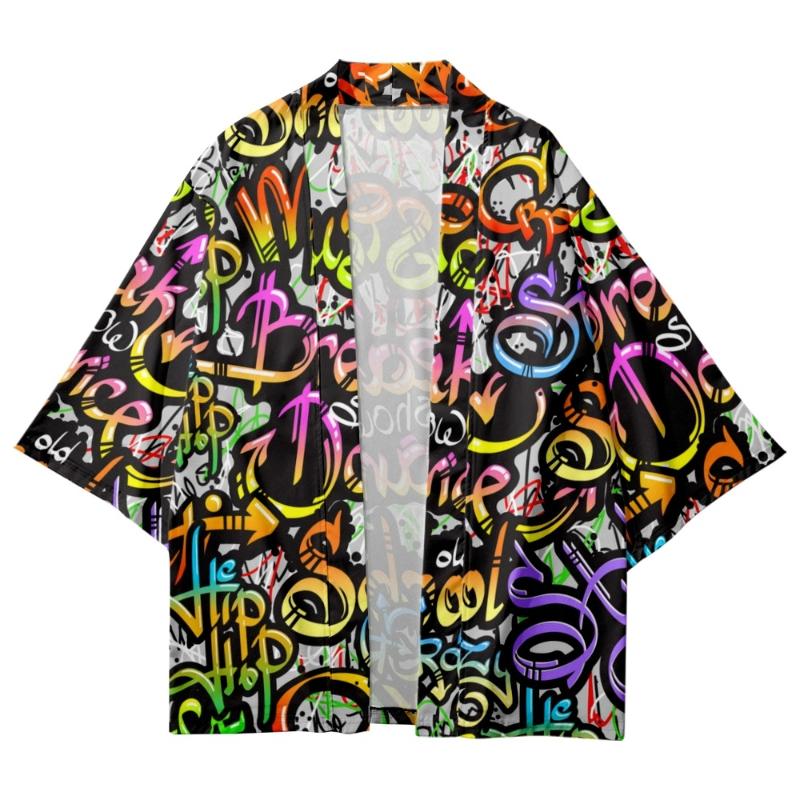 Men's T-Shirts Street Graffiti Print Top Harajuku Haori Yukata Fashion Japanese Kimono Streetwear Cardigan Men's Ladies Shirt-Men's
Men's T-Shirts Street Graffiti Print Top Harajuku Haori Yukata Fashion Japanese Kimono Streetwear Cardigan Men's Ladies Shirt-Men's