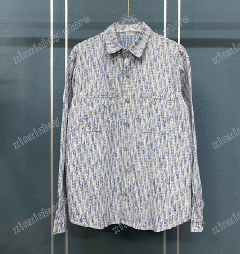 22ss Men Designers Casual Shirts Jacquard letter short sleeve Man Crew Neck Streetwear blue gray xinxinbuy S-2XL
22ss Men Designers Casual Shirts Jacquard letter short sleeve Man Crew Neck Streetwear blue gray xinxinbuy S-2XL