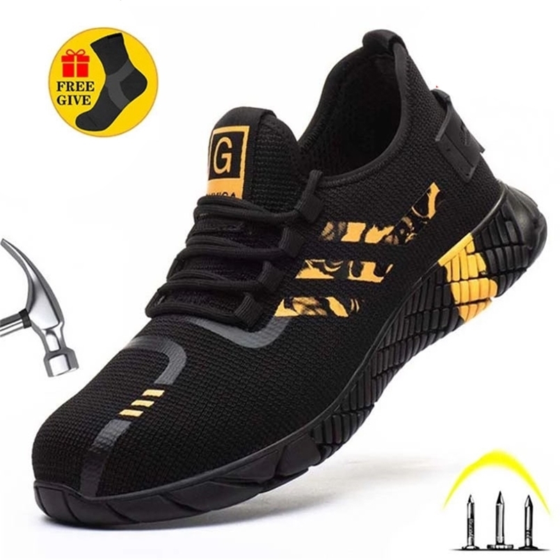 Breathable Lightweight Man Work Shoes Non-Slip Anti-Piercing Brand Safety Shoes Man And Women Wteel Toe Work Shoes 220616, Yello
Breathable Lightweight Man Work Shoes Non-Slip Anti-Piercing Brand Safety Shoes Man And Women Wteel Toe Work Shoes 220616, Yello