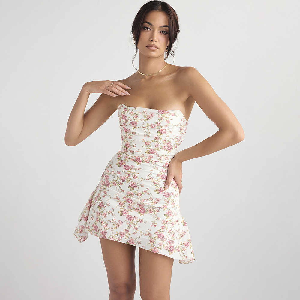 High Quality Bodycon Strapless Party Floral Printing Sexy Celebrity Club Night Dresses, Gray
High Quality Bodycon Strapless Party Floral Printing Sexy Celebrity Club Night Dresses, Gray