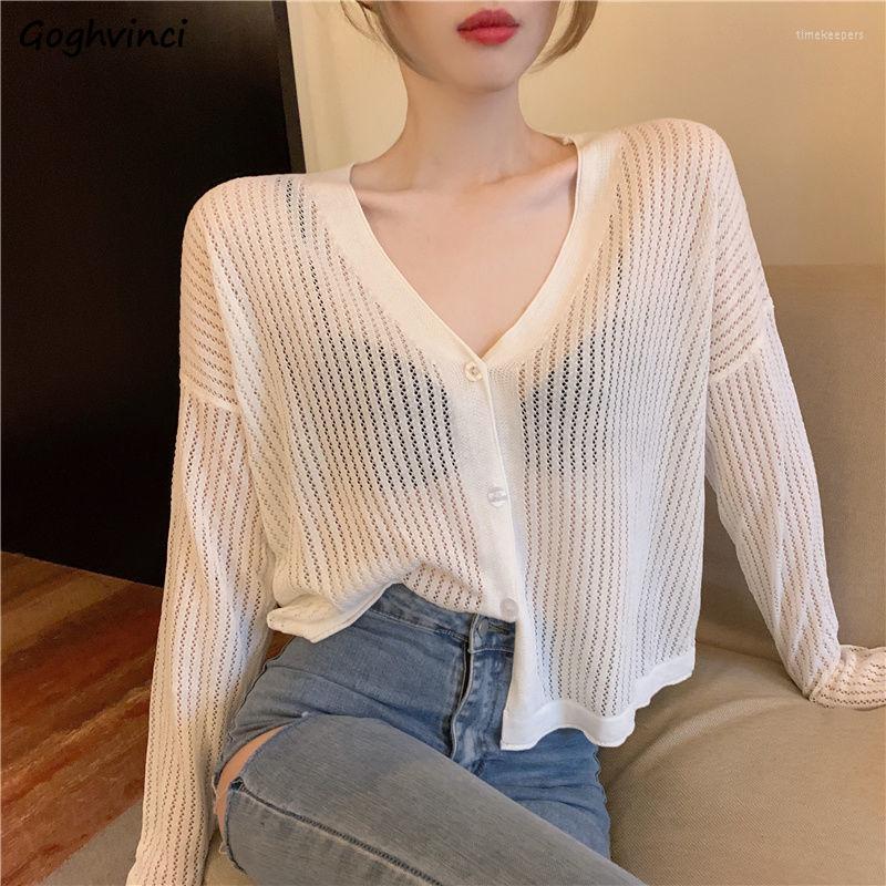 Women's Knits & Tees Cardigan Women Hollow Out Cropped Transparent Summer Fashion Sexy Casual Loose Streetwear Elegant All-match Long Sleeve, White
Women's Knits & Tees Cardigan Women Hollow Out Cropped Transparent Summer Fashion Sexy Casual Loose Streetwear Elegant All-match Long Sleeve, White