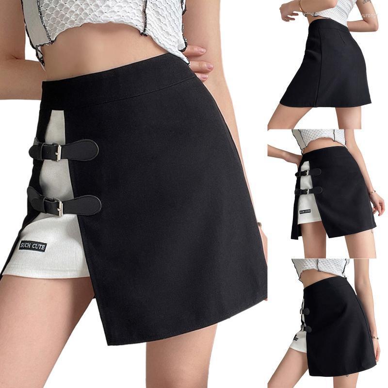 Skirts Sexy Women' Summer A-Line Skirt High Waist Color Block Buckle Belted Split Mini 2022, As pic
Skirts Sexy Women' Summer A-Line Skirt High Waist Color Block Buckle Belted Split Mini 2022, As pic