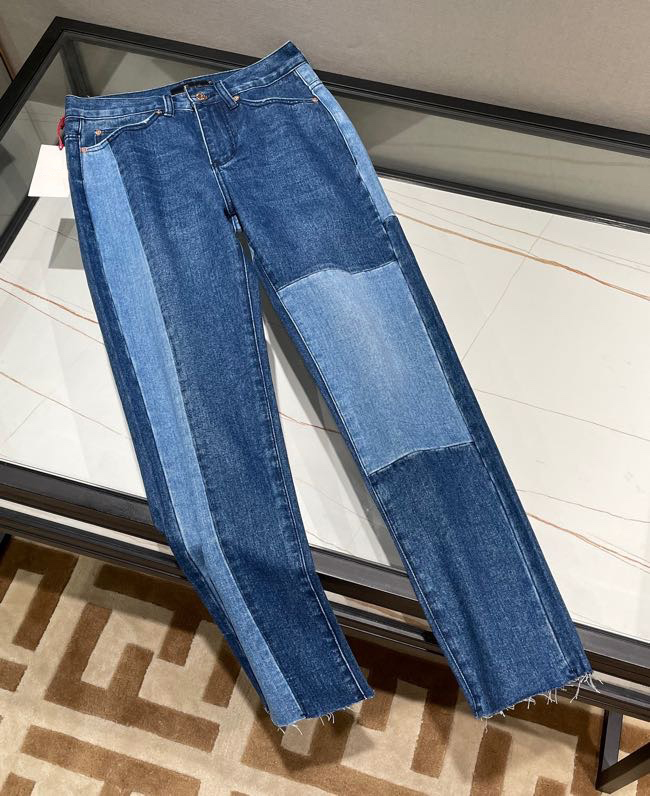 Mens wear designer fashion jeans ~ high quality comfortable breathable contrast splicing design men luxury casual jeans, Blue
Mens wear designer fashion jeans ~ high quality comfortable breathable contrast splicing design men luxury casual jeans, Blue