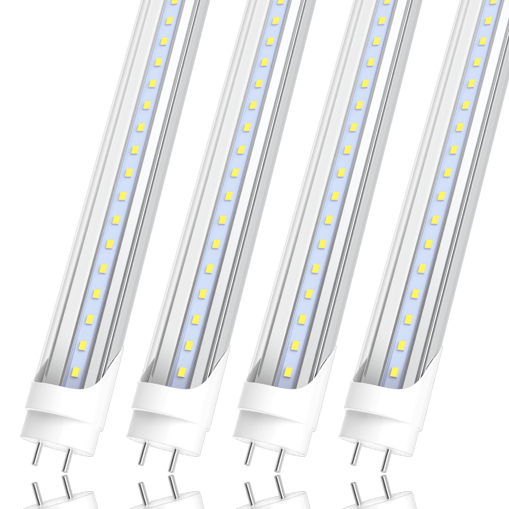 T8 4ft G13 led tube light 8ft single pin led shop lights FA8 led fluorescent light bulbs 22w 45w ac85-265v 28W 6000K 4 Foot garage workshop lighting