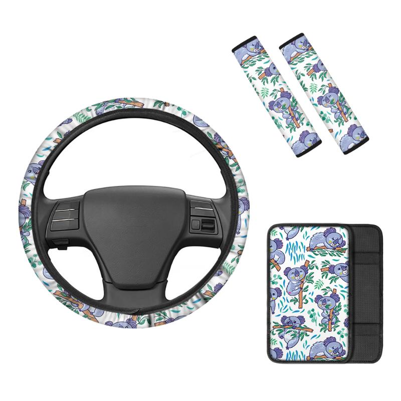 Steering Wheel Covers 4Pcs Vehicle Seat Belt Shoulder Pad Car Fun Koalas Armrest Cover Protector SoftSteering
Steering Wheel Covers 4Pcs Vehicle Seat Belt Shoulder Pad Car Fun Koalas Armrest Cover Protector SoftSteering