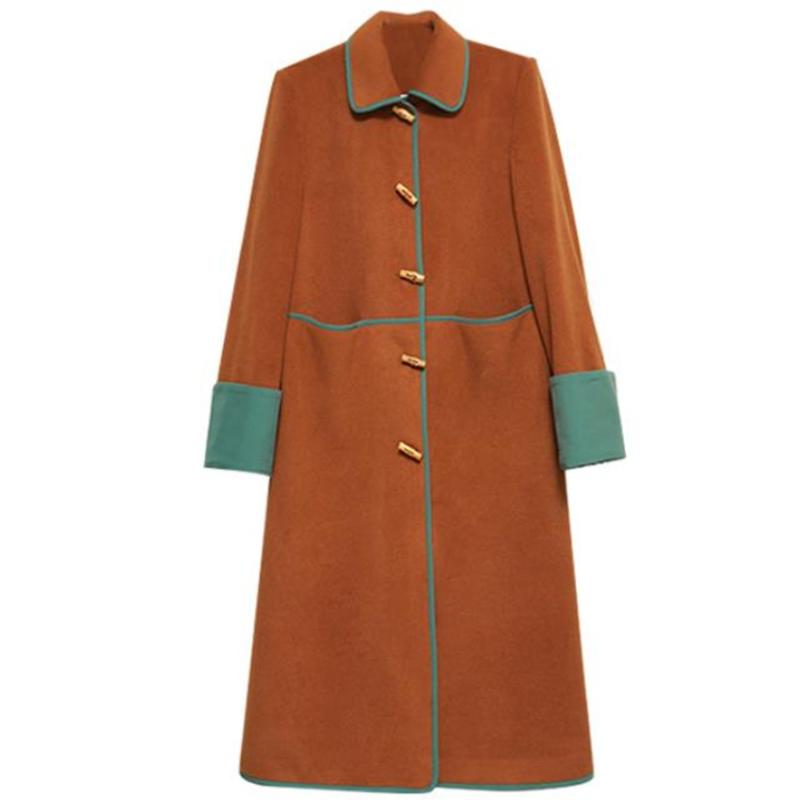 Women' Wool & Blends Retro Winter Square Collar Horn Button Caramel Orange Woolen Coat Women Temperament All-match Mid-length OvercoatWomen, Dark orange
Women' Wool & Blends Retro Winter Square Collar Horn Button Caramel Orange Woolen Coat Women Temperament All-match Mid-length OvercoatWomen, Dark orange