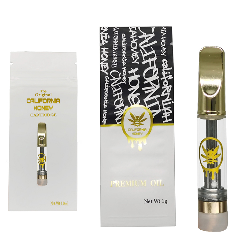 Vape Carts California Honey Vapes Pen Cartridges Atomizer 0.8ML 1.0ML Thick Oil Cart 510 Thread Vaporizer Empty Gold Cartridge Ecig Disposable Pens with Packaging Bag
Vape Carts California Honey Vapes Pen Cartridges Atomizer 0.8ML 1.0ML Thick Oil Cart 510 Thread Vaporizer Empty Gold Cartridge Ecig Disposable Pens with Packaging Bag