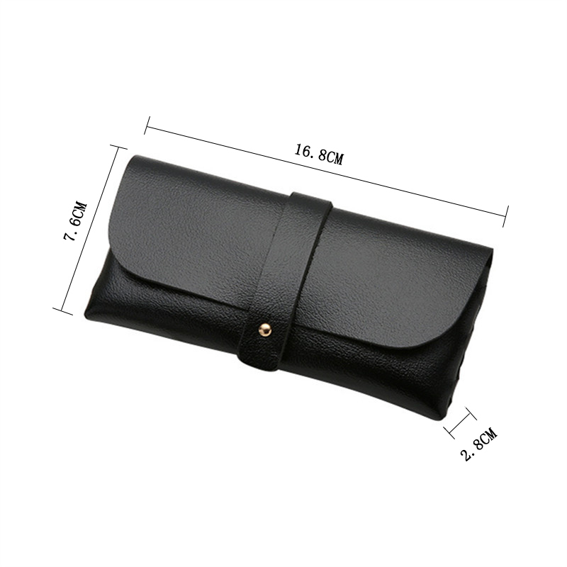 Glasses Case Women Leather Soft Bag Fashion Portable Sunglasses Box Accessories 220812