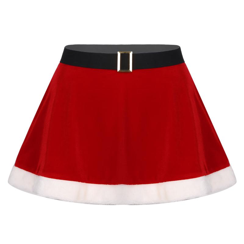 Skirts Adult Women Year Red Christmas Dress Sexy Velvet Holiday Santa Claus Costume Party Clothes Elastic Waist Miniskirt
Skirts Adult Women Year Red Christmas Dress Sexy Velvet Holiday Santa Claus Costume Party Clothes Elastic Waist Miniskirt