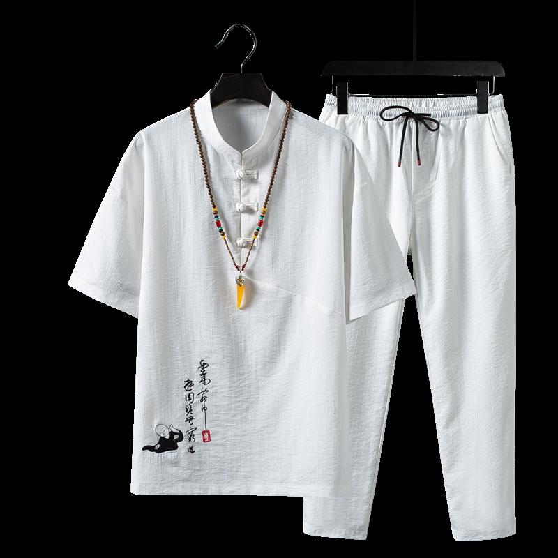 Men's Tracksuits Plus Size 5XL Men Summer Suit Streetwear Short Sleeve Blouse + Ankle Pants Fashion Comfortable Cool Male XXXXXL, Black tracksuit men
Men's Tracksuits Plus Size 5XL Men Summer Suit Streetwear Short Sleeve Blouse + Ankle Pants Fashion Comfortable Cool Male XXXXXL, Black tracksuit men