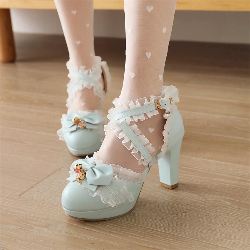 Sandals Cross Straps Summer Women Fashion Pink Lolita Shoes For Girls Sweet Bow-tied String Bead Heels Ladies Pumps Large Size 7Sandals
Sandals Cross Straps Summer Women Fashion Pink Lolita Shoes For Girls Sweet Bow-tied String Bead Heels Ladies Pumps Large Size 7Sandals