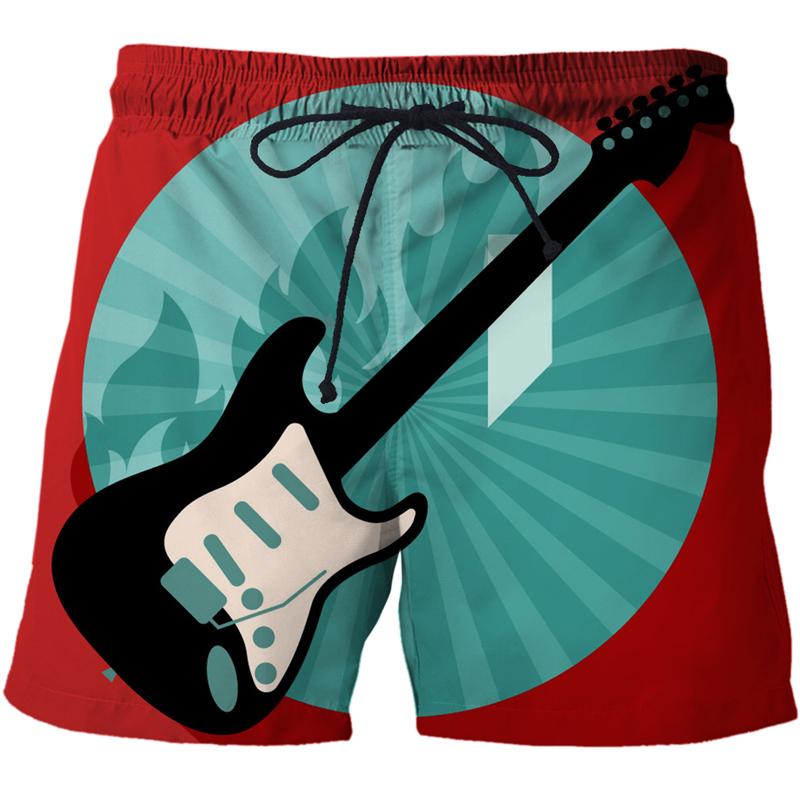 Men's Shorts Drawstring Design Of Elastic Waist Side Pockets Quick Dry Beach For Men Cartoon Guitar 3D Print Effect, White;black
Men's Shorts Drawstring Design Of Elastic Waist Side Pockets Quick Dry Beach For Men Cartoon Guitar 3D Print Effect, White;black