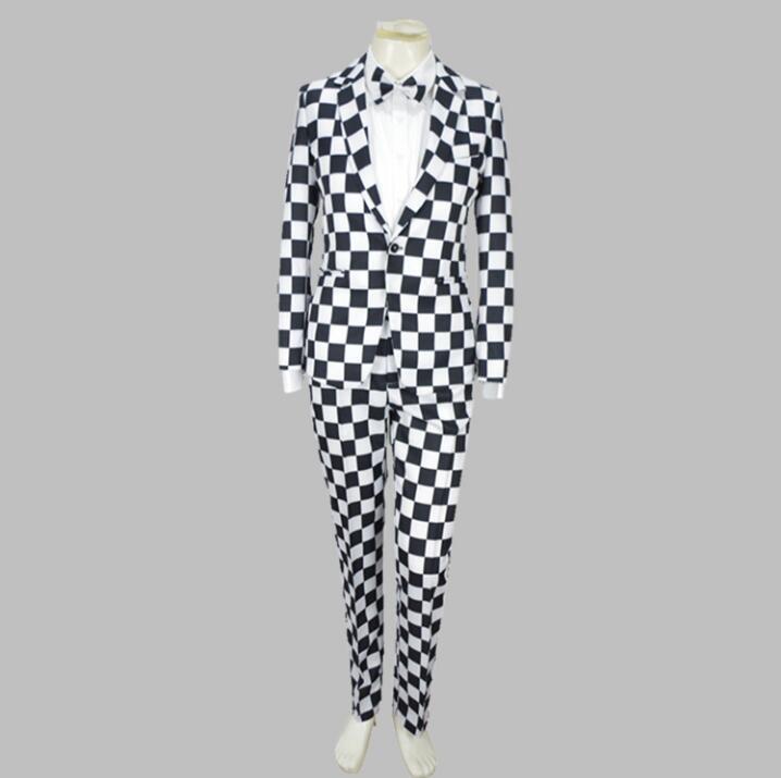 Men' Suits & Blazers Black White Plaid Luxury Male Personality Party Men Wedding Suit Mens Fashion Slim Prom CoatMen
Men' Suits & Blazers Black White Plaid Luxury Male Personality Party Men Wedding Suit Mens Fashion Slim Prom CoatMen