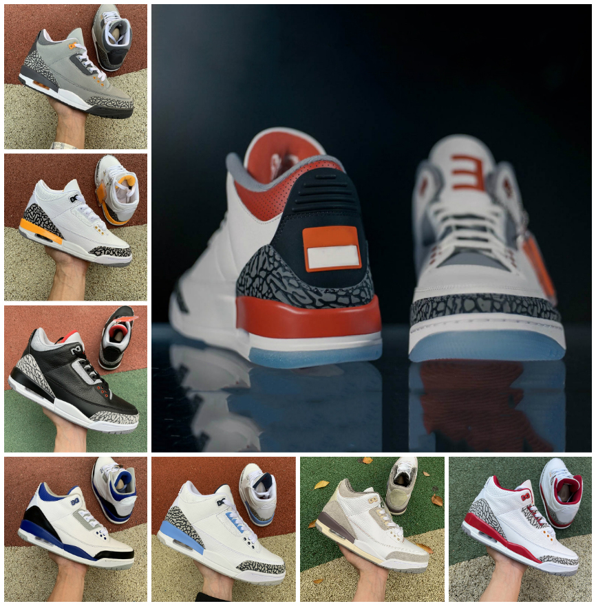 Top Quality Mens 3 3s Neapolitan Dark Mocha Basketball Shoes Cardinal Red White Cement Black Cat Fragment UNC Georgetown Racer Blue Cool Grey Court Purple Sneakers, Bubble package bag
Top Quality Mens 3 3s Neapolitan Dark Mocha Basketball Shoes Cardinal Red White Cement Black Cat Fragment UNC Georgetown Racer Blue Cool Grey Court Purple Sneakers, Bubble package bag