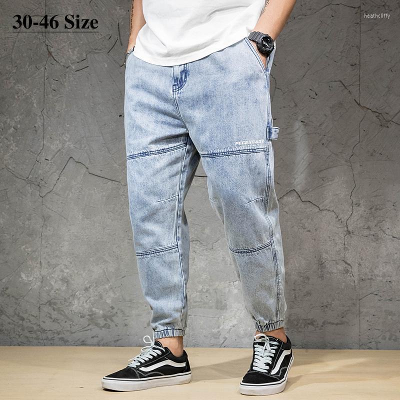 Men's Jeans Plus Size 46 44 42 Men's Harem Summer Cotton Denim Trousers Fashion Hip-hop Streetwear Loose Casual Oversize Brand PantsMen', Blue
Men's Jeans Plus Size 46 44 42 Men's Harem Summer Cotton Denim Trousers Fashion Hip-hop Streetwear Loose Casual Oversize Brand PantsMen', Blue