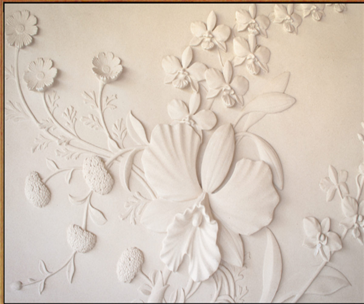 Professional any size custom wallpaper stickers wallpaper European-style flowers stereo relief background wall