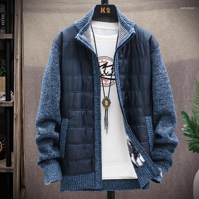 Men's Sweaters FALIZA Mens Coat Thick Fleece Patchwork Wool Cardigan Sweater Jackets Winter Warm Knitted Male Casual Coats MXY105 Perf22, Black
Men's Sweaters FALIZA Mens Coat Thick Fleece Patchwork Wool Cardigan Sweater Jackets Winter Warm Knitted Male Casual Coats MXY105 Perf22, Black