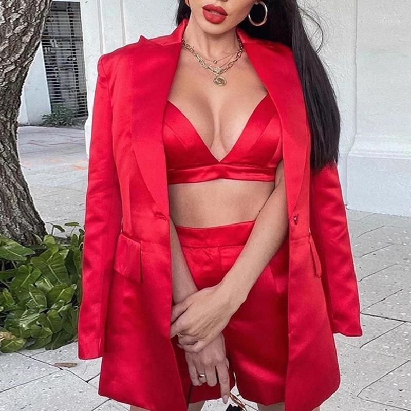 Women's Tracksuits 2022 Women Red Blazer 3 Three-Piece Set Lapel Long Sleeve Jacket & Sexy Short Vest Shorts Elegant, Red set
Women's Tracksuits 2022 Women Red Blazer 3 Three-Piece Set Lapel Long Sleeve Jacket & Sexy Short Vest Shorts Elegant, Red set