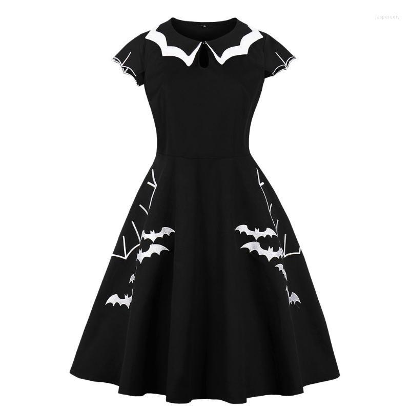 Plus Size Dresses 5XL Halloween Bat Embroidery Cotton Dress Women Batwing Sleeve Double-layer Vintage A Line Jasp22, Black
Plus Size Dresses 5XL Halloween Bat Embroidery Cotton Dress Women Batwing Sleeve Double-layer Vintage A Line Jasp22, Black