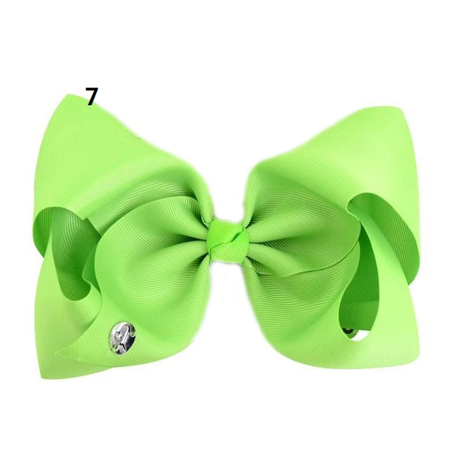 30Pcs Girls Toddler Infants 8 Inch Bows Solid Color Hair Clips Grosgrain Ribbon Kids Teens Children Large Bow Alligator Barrettes hair Accessories