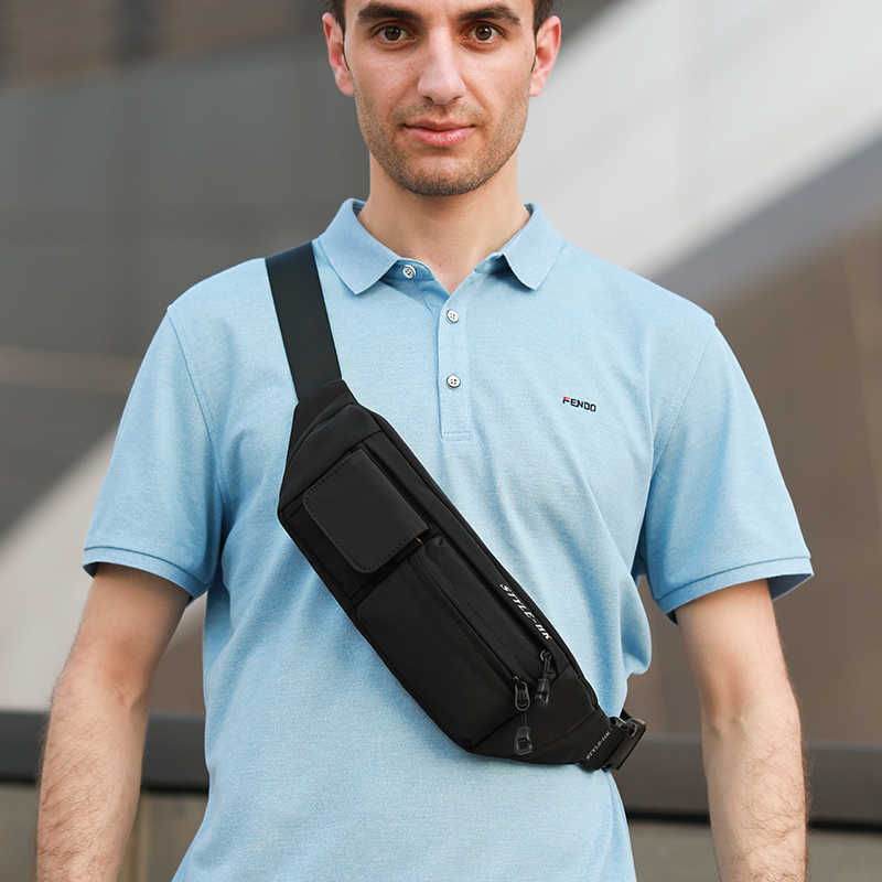 Men Waist Pack Teenager's Travel Phone Pouch for Men Fanny Shoulder Crossbody Bag Wallet for Belt Unisex Hip bags