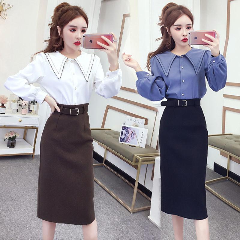 Work Dresses Women Spring Autumn Formal Slim Shirts And Straight Skirt Suits Female Office Ladies Business Wear 2 Pieces Sets Q14Work, Blue01
Work Dresses Women Spring Autumn Formal Slim Shirts And Straight Skirt Suits Female Office Ladies Business Wear 2 Pieces Sets Q14Work, Blue01