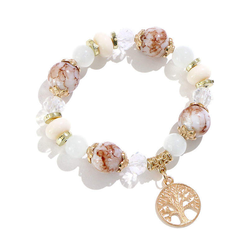 Bracelet Women's New Ceramic Beads Bracelet Life Tree Natural Stone Fashion Creative
Bracelet Women's New Ceramic Beads Bracelet Life Tree Natural Stone Fashion Creative