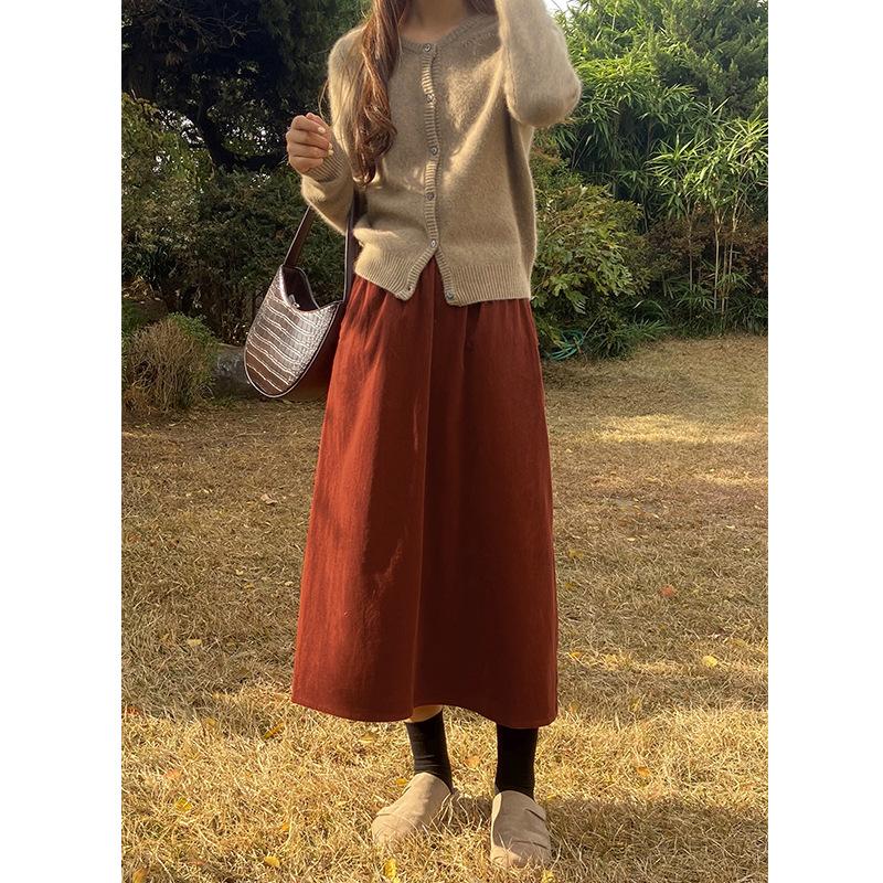 Skirts Skirt Corduroy Retro High Waist Dress Fashion Leisure Warm Sun Crop Office Lady Korean Clothe Autumn Winter, Black
Skirts Skirt Corduroy Retro High Waist Dress Fashion Leisure Warm Sun Crop Office Lady Korean Clothe Autumn Winter, Black