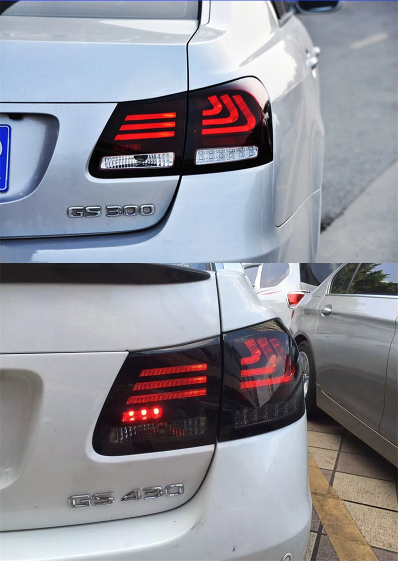 Car Tail Lights Accessories For GS350 LED Fog Taillight 2006-2010 Lexus Rear Lamp LED Turn Signal Brake Reversing Light