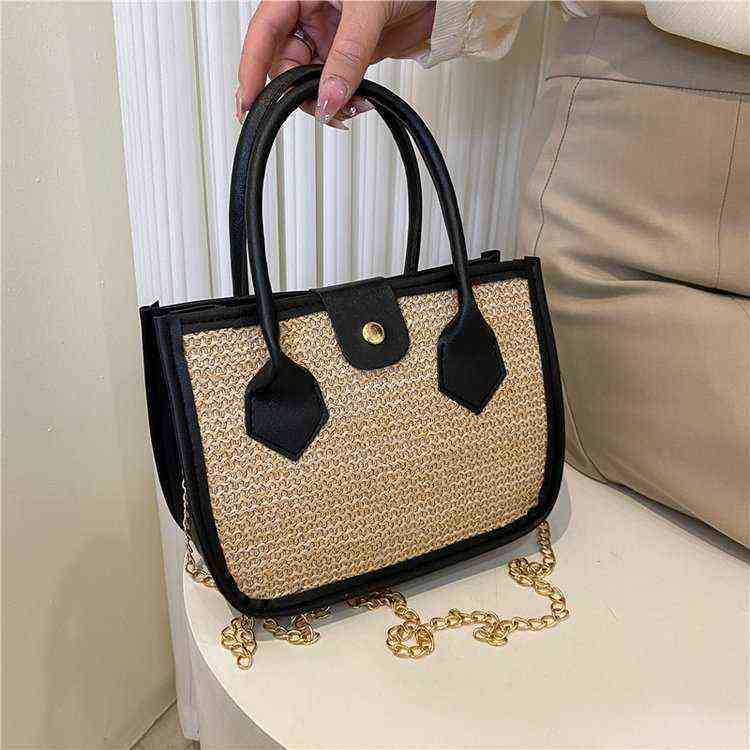 Women's Bag Fashion Korean Bucket Straw Woven Handbag Chain Bag Tote Messenger Bag Single Shoulder 220614, Pink
Women's Bag Fashion Korean Bucket Straw Woven Handbag Chain Bag Tote Messenger Bag Single Shoulder 220614, Pink