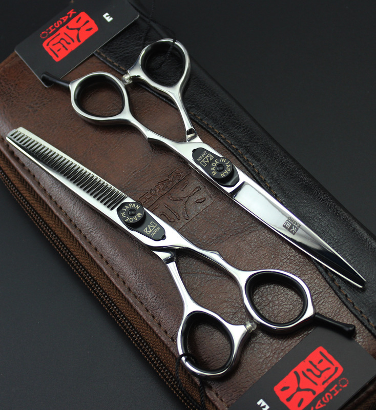 Professional 6 inch Hair Scissors Salon Hairdressing Barber Cutting Thinning Styling Tool 220317