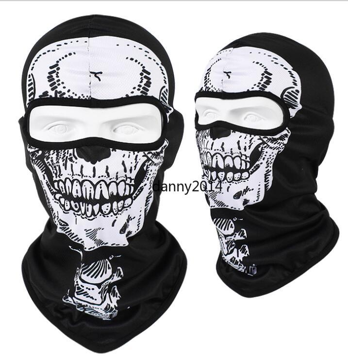 Hot CS Cosplay Ghost Skull mask tactical Full Face Masks Motorcycle Biker cycling Balaclava Breathing Dustproof Windproof mask Skiing sport hood