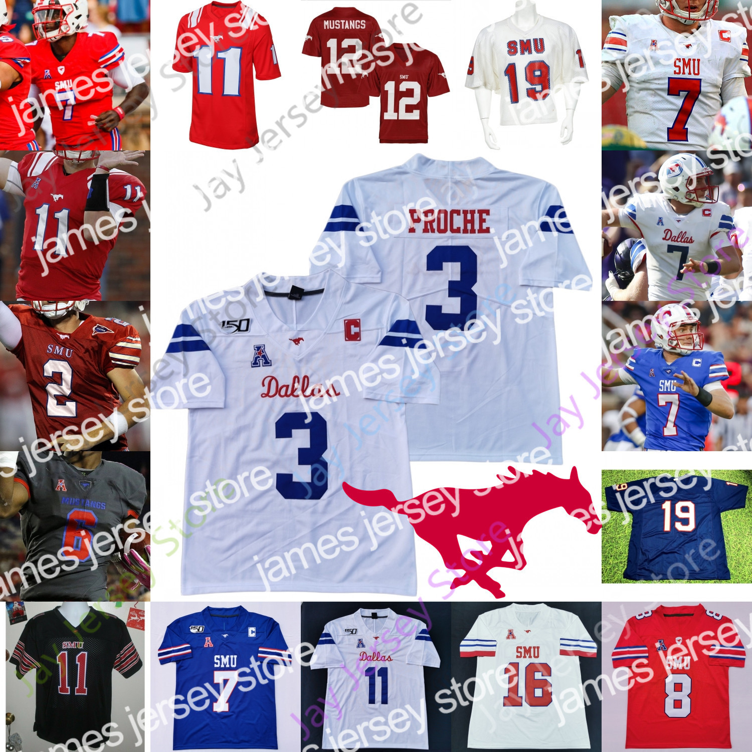 James Custom 2020 SMU Mustangs Football Jersey NCAA College Demerick Gary Ke'Mon Freeman TJ McDaniel Kylen Granson Myron Gailliard Turner Coxe, White
James Custom 2020 SMU Mustangs Football Jersey NCAA College Demerick Gary Ke'Mon Freeman TJ McDaniel Kylen Granson Myron Gailliard Turner Coxe, White