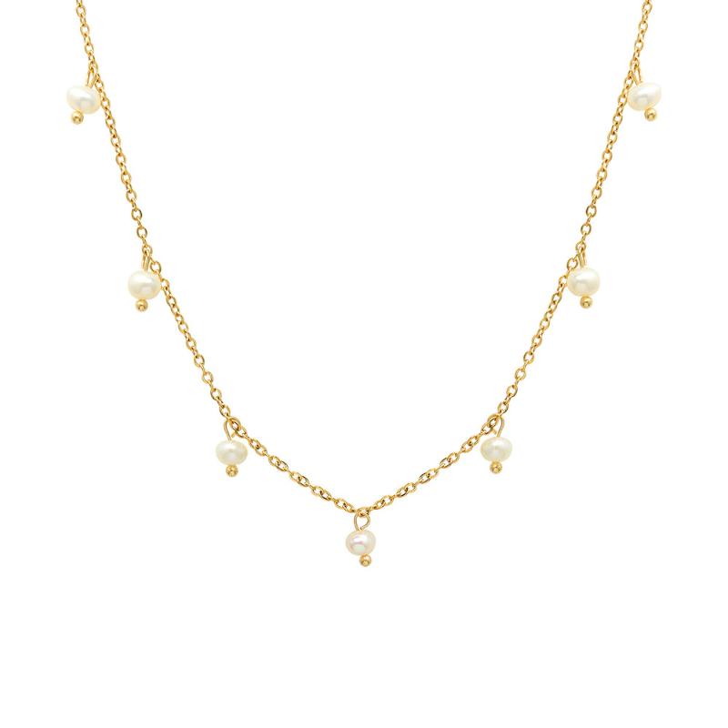 Pendant Necklaces France 18K Gold Plated Pearls Tassel Choker Necklace Stainless Steel LInk Chain Baroque Freshwater Pearl NecklacePendant
Pendant Necklaces France 18K Gold Plated Pearls Tassel Choker Necklace Stainless Steel LInk Chain Baroque Freshwater Pearl NecklacePendant
