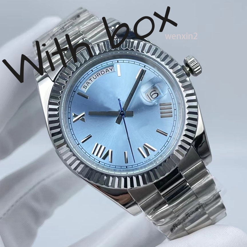 20 Colour High Quality Deluxe Yellow Rose Gold President Face Big Date Automatic Mechanics watch Waterproof Stainless Steel Mens Watches, Box
20 Colour High Quality Deluxe Yellow Rose Gold President Face Big Date Automatic Mechanics watch Waterproof Stainless Steel Mens Watches, Box