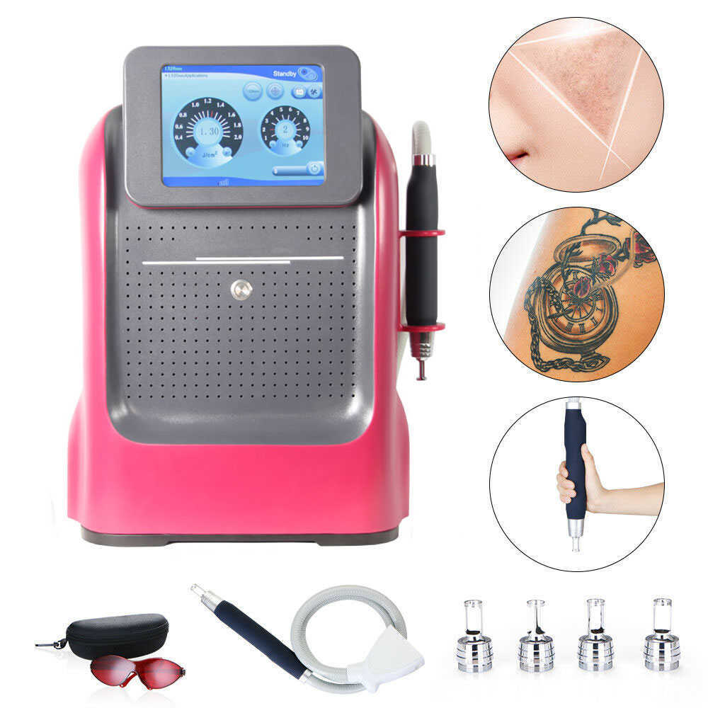 Portable Q switched Nd YAG 1064nm 532nm 755nm 1320nm Pico Laser Machine Tattoo Removal Korean Arm Picosecond Laser