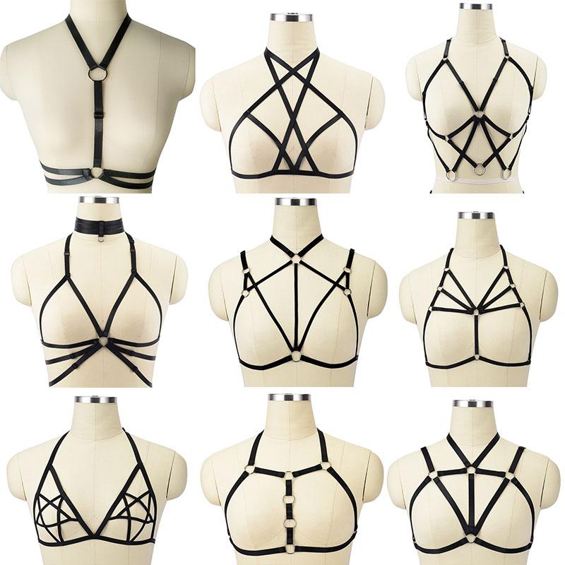 Garters Women Lingerie Sexy Body Harness Bra Fetish Chest Bondage Erotic Cage Gothic Suspenders Garter BeltGarters, O0487
Garters Women Lingerie Sexy Body Harness Bra Fetish Chest Bondage Erotic Cage Gothic Suspenders Garter BeltGarters, O0487
