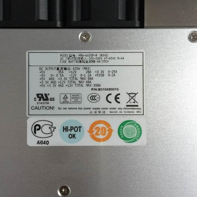 Original PSU For Emacs 420W Switching Power Supply MRW-6420P-R