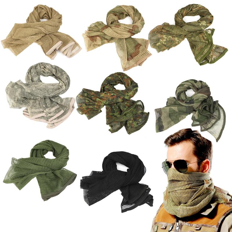 Bandanas Military Camouflage Tactical Mesh Breathbale Scarf Sniper Face Veil Scarves For Camo Hunting Cycling Neckerchief
Bandanas Military Camouflage Tactical Mesh Breathbale Scarf Sniper Face Veil Scarves For Camo Hunting Cycling Neckerchief