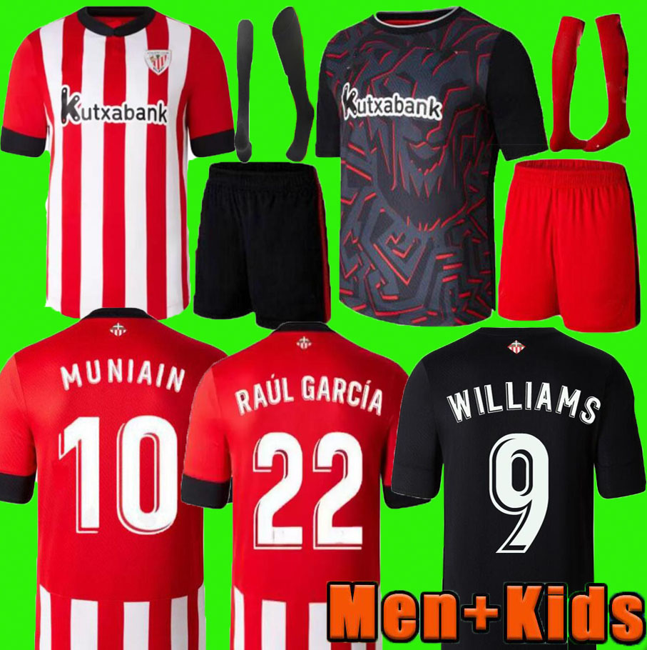 men kids kit 22 23 Athletic Bilbao Soccer Jerseys BERENGUER 2023 MUNIAIN WILLIAMS Football shirt RAUL GARCIA VILLALIBRE Jersey Sancet third GK black UNAI SIMON
men kids kit 22 23 Athletic Bilbao Soccer Jerseys BERENGUER 2023 MUNIAIN WILLIAMS Football shirt RAUL GARCIA VILLALIBRE Jersey Sancet third GK black UNAI SIMON