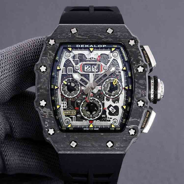 uxury watch Date Luxury Mens Mechanics Watch Richa Mechanical Red Devil Carbon Fiber Tourbillon Hollow Swiss Movement Milles r Rm35 Richardwatch, Black shell
uxury watch Date Luxury Mens Mechanics Watch Richa Mechanical Red Devil Carbon Fiber Tourbillon Hollow Swiss Movement Milles r Rm35 Richardwatch, Black shell