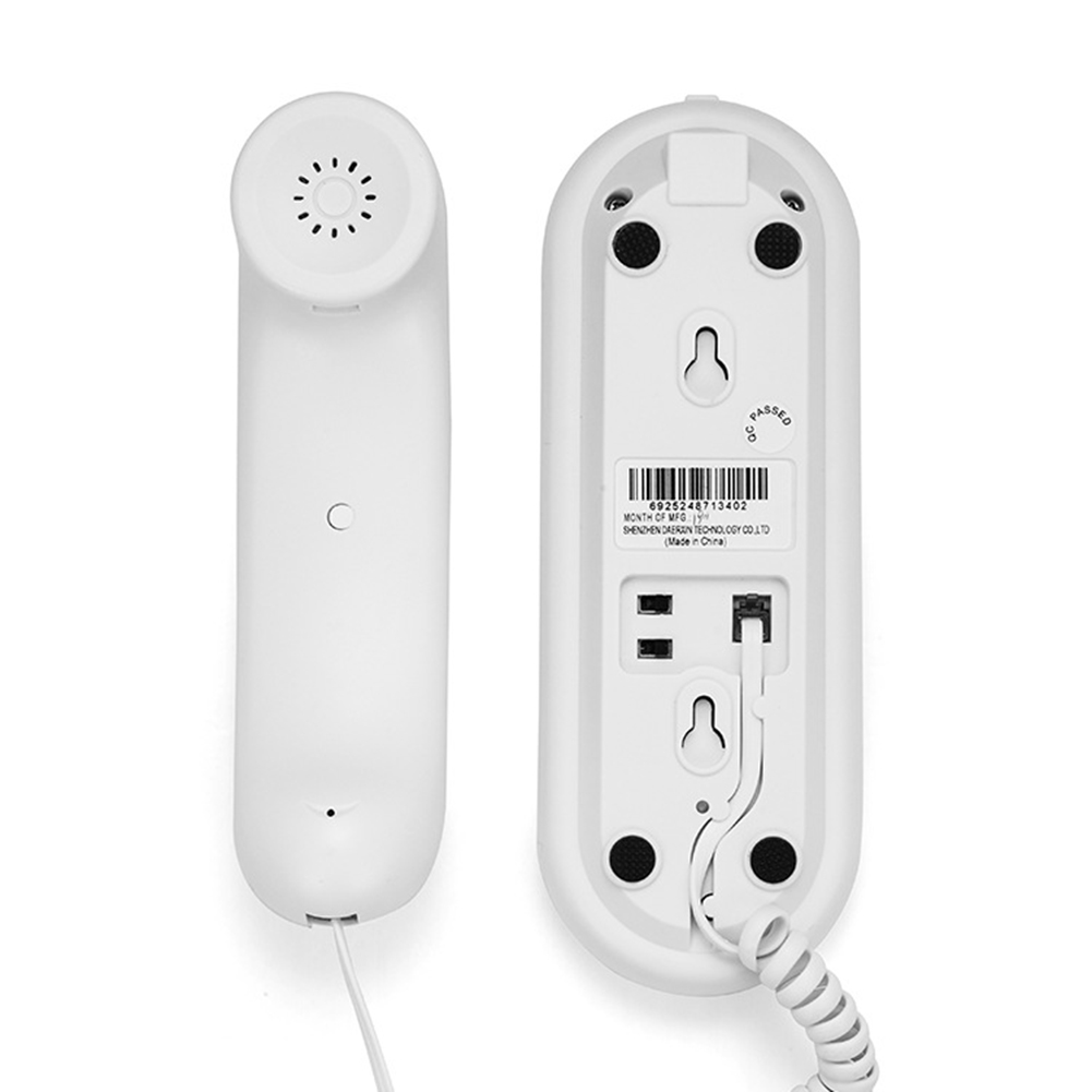 Corded House Phones Landline Dial Pad on Base unit Home Phone Wall Mountable Landline Telephone for Office Hotel Home Bathroom