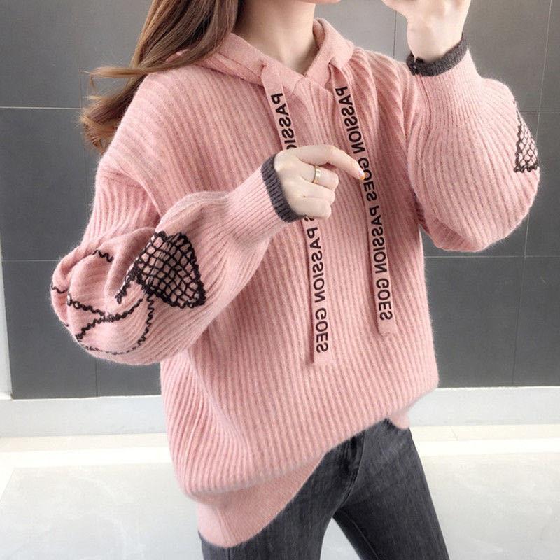Women' Sweaters Women Autumn Winter Korean Version Of Loose Lantern Sleeve Jacquard Hooded Pullover Sweater Female 2022 EmbroideryWomen, Green
Women' Sweaters Women Autumn Winter Korean Version Of Loose Lantern Sleeve Jacquard Hooded Pullover Sweater Female 2022 EmbroideryWomen, Green