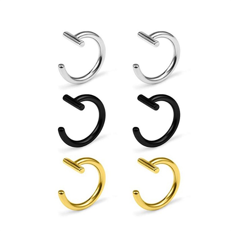 Trendy Titanium Steel Punk Clip on Fake Piercing Nose Wrap Lip Rings Unisex Nose Ring Women Body Jewelry 56 D3
Trendy Titanium Steel Punk Clip on Fake Piercing Nose Wrap Lip Rings Unisex Nose Ring Women Body Jewelry 56 D3