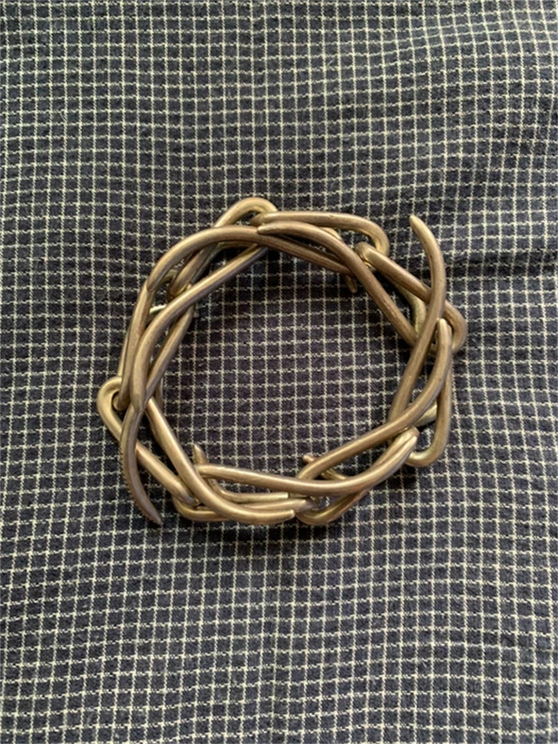 Autonomous Miyashita Takayu Style Thorns Chain Bracelet Punk Silver Ultra-Rare Spider Web Fashion Trend Jewelry Accessories