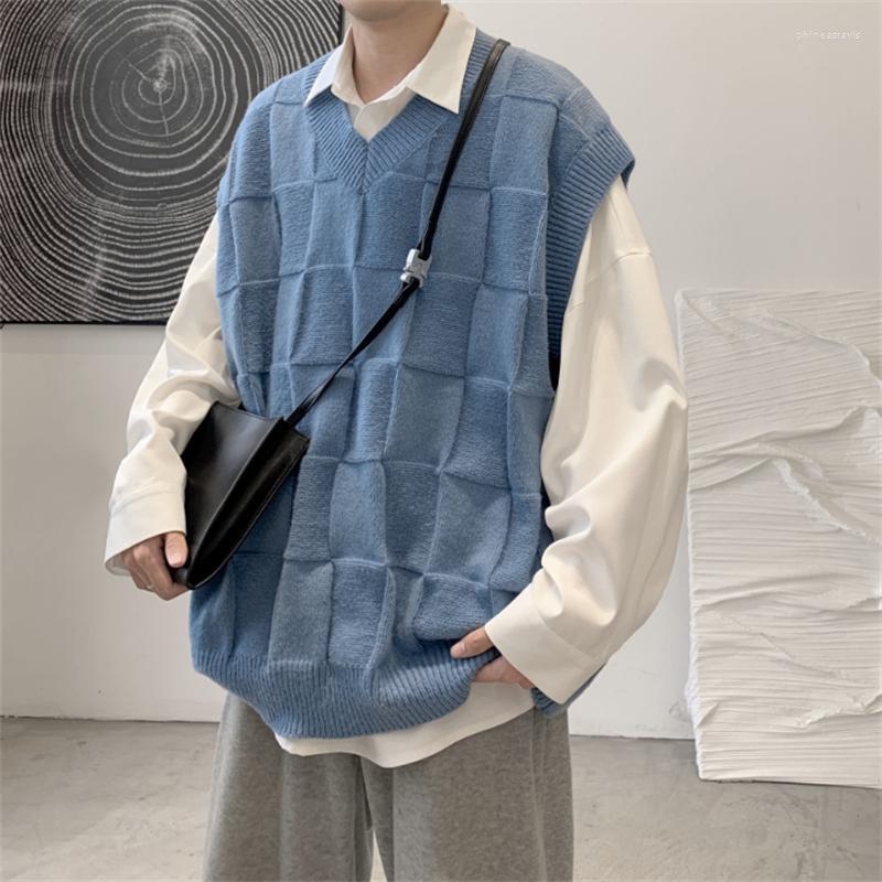 Men' Vests Men' V Neck Sweater Vest Casual Spring Autumn Waistcoat Solid Harajuku Mens Streetwear Chic Loose KnitwearMen' Phin22, Blue
Men' Vests Men' V Neck Sweater Vest Casual Spring Autumn Waistcoat Solid Harajuku Mens Streetwear Chic Loose KnitwearMen' Phin22, Blue
