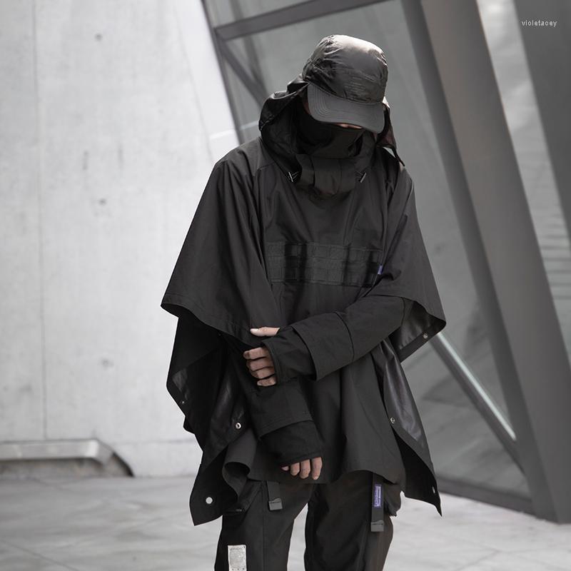 Men's Trench Coats Techwear Tactical Cloak Windproof Water Repellent Outdoor Poncho Avant Garde Hip Hop Punk FashionMen's Viol22, Black
Men's Trench Coats Techwear Tactical Cloak Windproof Water Repellent Outdoor Poncho Avant Garde Hip Hop Punk FashionMen's Viol22, Black